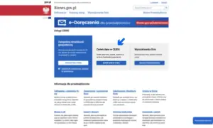 Zmiana nazwy firmy gdzie zgłosić? Na Biznes.gov.pl znajdziesz opcję "Zmień dane w CEIDG", by dokonać zmian.