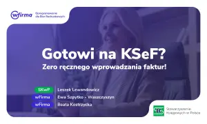 Kobieta w garniturze uśmiecha się, gotowa na KSeF. Dowiedz się, kto jest podatnikiem VAT i jak usprawnić pracę biura rachunkowego.