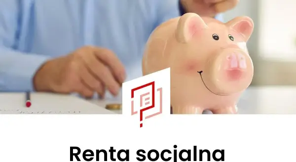 Ręka wrzuca monetę do świnki-skarbonki. Temat: nowe zasady przyznawania renty socjalnej.