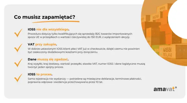 Import towarów a VAT: IOSS nie dla wszystkiego, VAT przy zakupie, dane muszą się zgadzać, IOSS to proces.