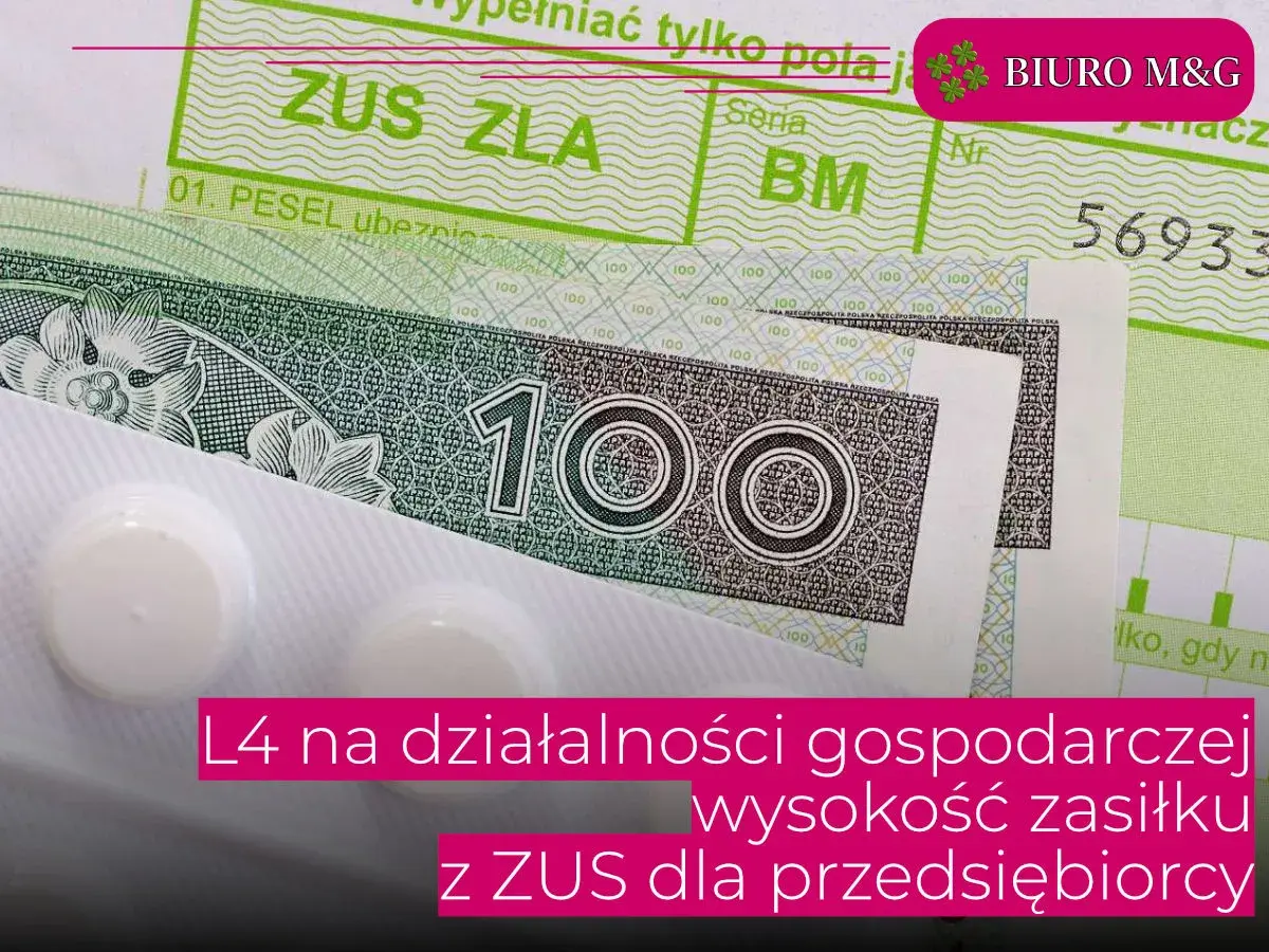ZUS ZLA, pieniądze i leki. L4 na działalności gospodarczej - ile można dostać z ZUS?