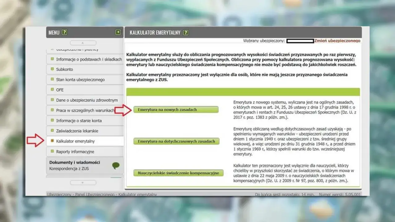 Kalkulator emerytalny ZUS. Sprawdź, jaka emerytura po świadczeniu pielęgnacyjnym Ci przysługuje, wybierając opcję 