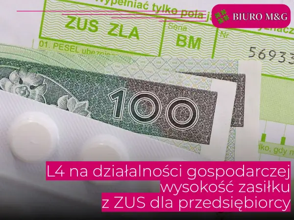 ZUS ZLA, pieniądze i leki. L4 na działalności gospodarczej - ile można dostać z ZUS?