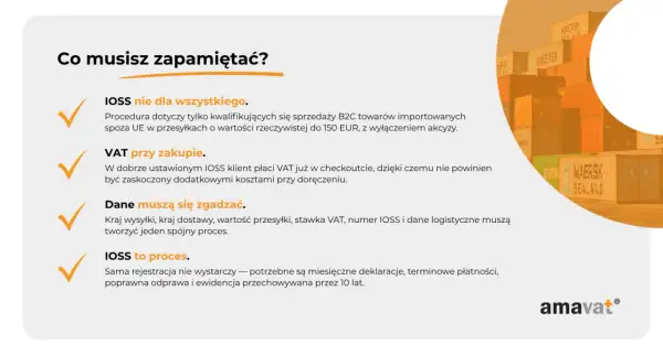 Import towarów a VAT: IOSS nie dla wszystkiego, VAT przy zakupie, dane muszą się zgadzać, IOSS to proces.